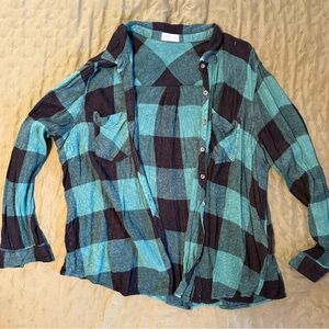 Hunter Green and Black flannel.